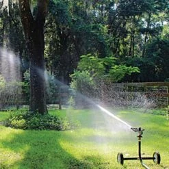 Wheeled Impact Sprinkler Cart, Commercial-Grade By Big Sprinkler -Amleos 1000f residential live