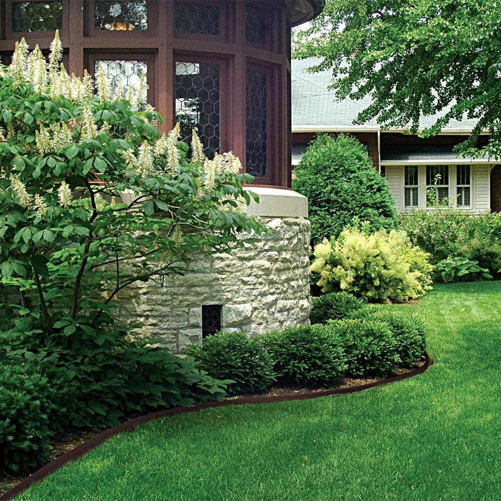 COL-MET Steel Landscape Edging Kit, Brown 3 COL-MET Steel Landscape Edging Kit, Brown