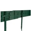 Permaloc CleanLine Aluminum Landscape Edging Green Duraflex- 120' Kit (15 8' Sections, Includes 45 Stakes) -Amleos 10354 cutout