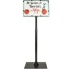 Adjustable/Versatile Plastic Display Stake And Base