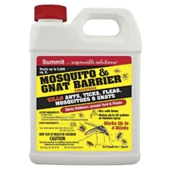 Mosquito And Gnat Barrier Spray By Summit, Concentrate, Quart