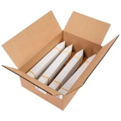 Extra-Wide Plastic Pot Marking Stakes, 1-1/4in X 12in, White, Box Of 100 Stakes -Amleos 1210w 3
