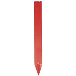 Extra-Wide Plastic Pot Marking Stakes, 1-1/4in X 12in, Red, Box Of 100 Stakes