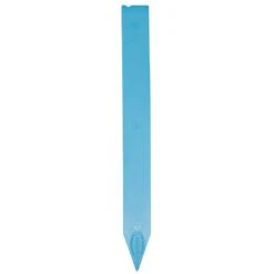 Extra-Wide Plastic Pot Marking Stakes, 1-1/4in X 12in, Blue, Box Of 100 Stakes