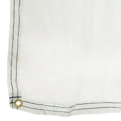 Poly Tarp, "Burlap" Woven Polypropylene With 3ft Spaced Grommets, 12-1/2ft X 14ft