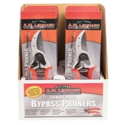 Traditional Bypass Pruner Display Box With 12 Pruners By A.M. Leonard