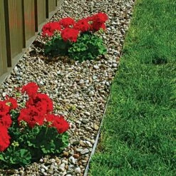 Permaloc® PermaStrip™ L-Shaped Aluminum Lawn Edging With Solid Base - Mill Finish 9 Permaloc® PermaStrip™ L-Shaped Aluminum Lawn Edging With Solid Base - Mill Finish -Amleos 14300 14303 14350 14353 installed