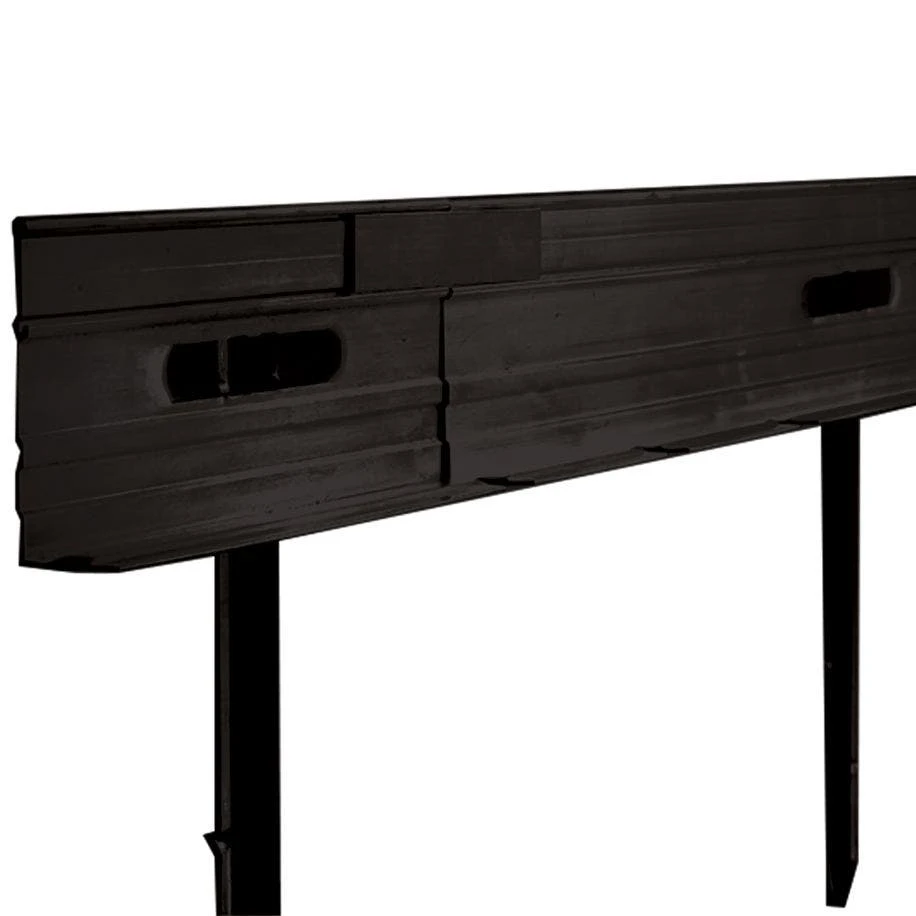 Permaloc® PermaStrip™ L-Shaped Aluminum Lawn Edging With Solid Base - Black Duraflex 4 Permaloc® PermaStrip™ L-Shaped Aluminum Lawn Edging With Solid Base - Black Duraflex - Image 2