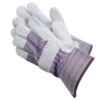 Leather/Cotton Ticking Work Glove LG 2 Leather/Cotton Ticking Work Glove LG -Amleos 1500 lg