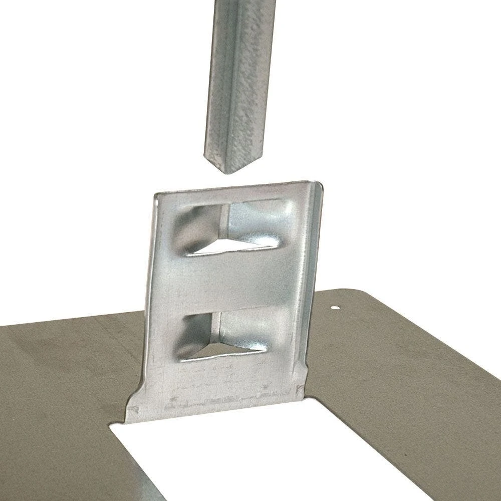 Base Adapter For 10in X 19-3/4in Sign Holders, Galvanized Steel Construction 4 Base Adapter For 10in X 19-3/4in Sign Holders, Galvanized Steel Construction - Image 2