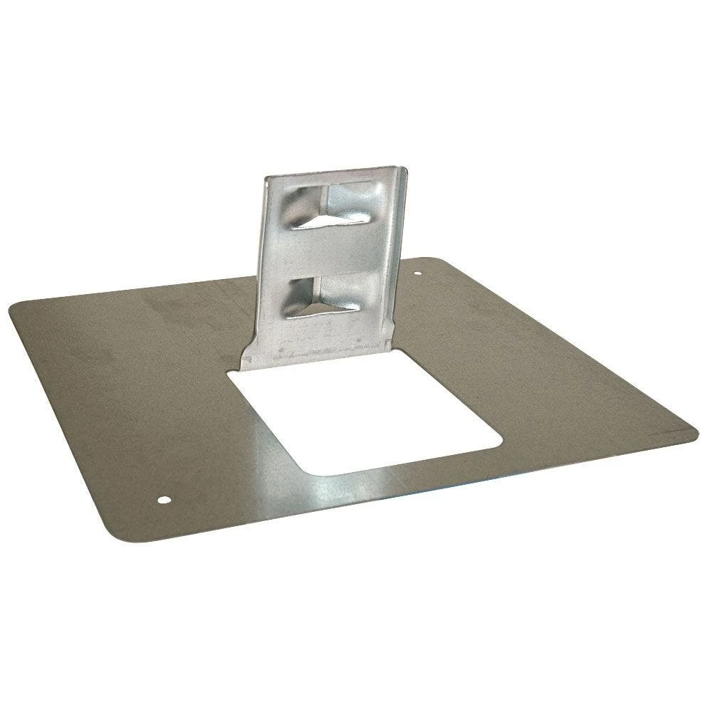 Base Adapter For 10in X 19-3/4in Sign Holders, Galvanized Steel Construction 3 Base Adapter For 10in X 19-3/4in Sign Holders, Galvanized Steel Construction