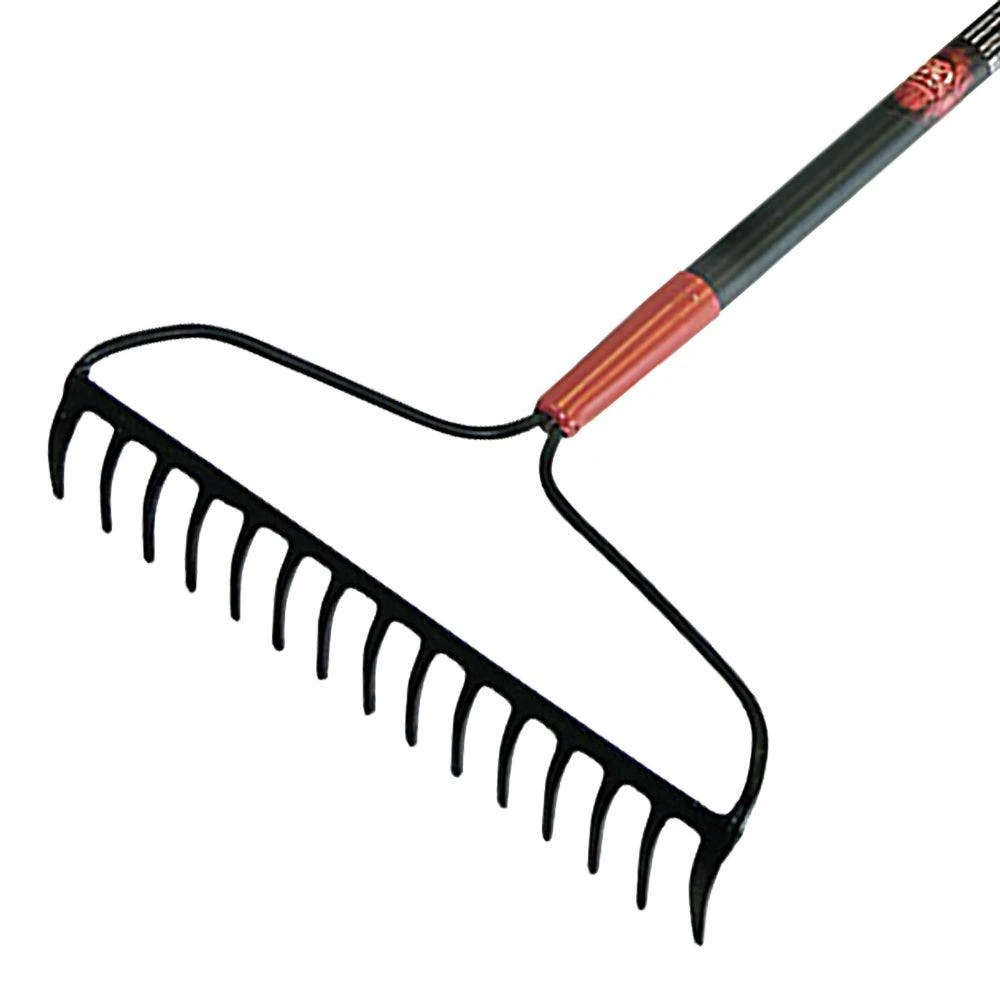 RAZOR-BACK FORGED STEEL BOW RAKE WITH FIBERGLASS HandLE 4 RAZOR-BACK FORGED STEEL BOW RAKE WITH FIBERGLASS HandLE - Image 2