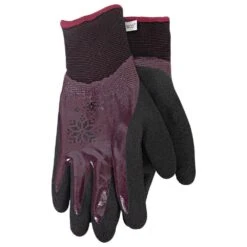 Women's HydroFlector™ Lined Waterproof Thermal Gloves, Knit Shell & Double-Coated Nitrile, Burgundy