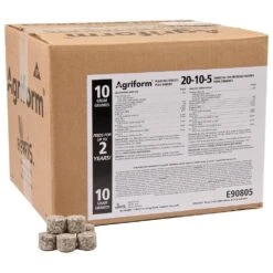 Fertilizer Tablets, 21g, 20-10-5, 2-Year Release, Case Of 500 By Agriform