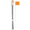 Vinyl Marking Flags, Fluorescent Orange 3-1/4in X 2-1/2in Flag With 21in Wire Shaft, Bundle Of 100 Flags -Amleos 23g 5o 1