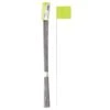 Vinyl Marking Flags, Fluorescent Lime 3-1/2in X 2-1/2in Flag With 21in Wire Shaft, Bundle Of 100 Flags 1 Vinyl Marking Flags, Fluorescent Lime 3-1/2in X 2-1/2in Flag With 21in Wire Shaft, Bundle Of 100 Flags -Amleos 23g 9l 1