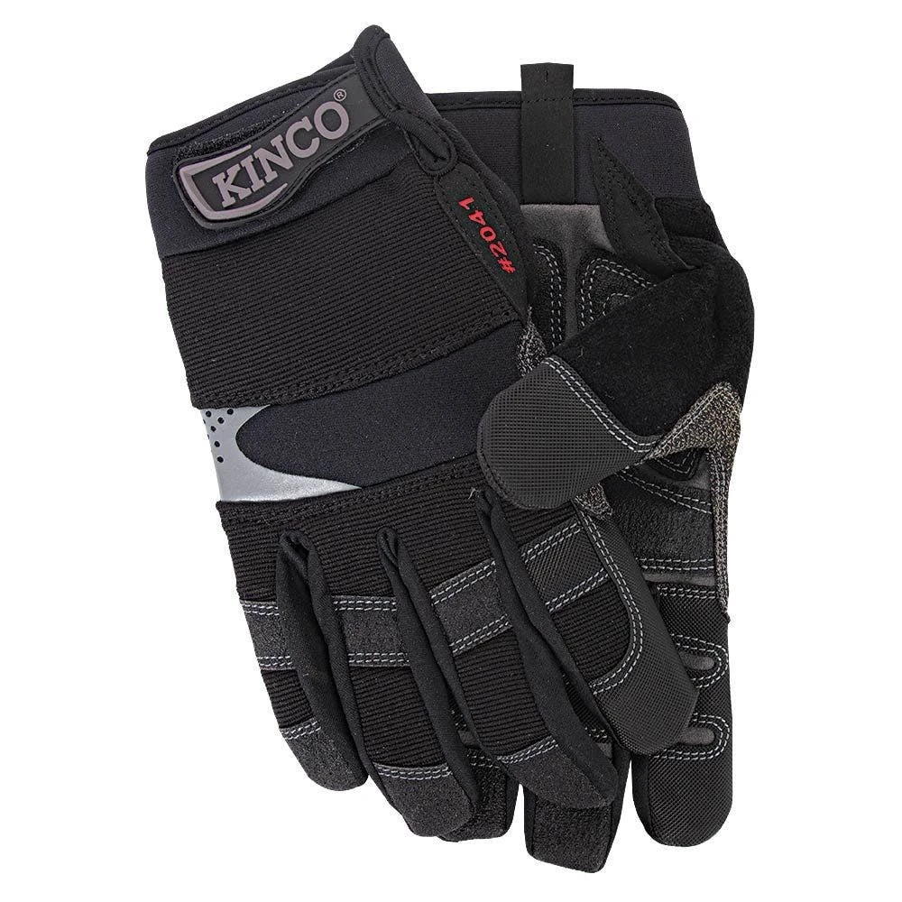 Kincopro General Black And Gray Suede Gloves, Medium 3 Kincopro General Black And Gray Suede Gloves, Medium