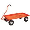 Pull-Style 4-Wheeled Nursery Cart, 2ft X 4ft Deck With Pneumatic Tires By A.M. Leonard -Amleos 2448wg