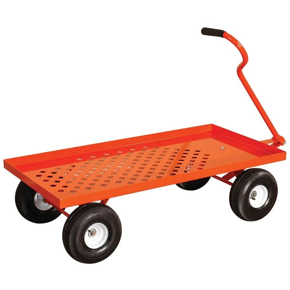 Pull-Style 4-Wheeled Nursery Cart, 2ft X 4ft Deck With Pneumatic Tires By A.M. Leonard 6 Pull-Style 4-Wheeled Nursery Cart, 2ft X 4ft Deck With Pneumatic Tires By A.M. Leonard - Image 4