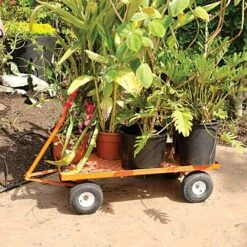 Leonard Pull Style 4 Wheel Nursery Carts With 2 Foot X 4 Foot Decks -Amleos 2448wg 3 1