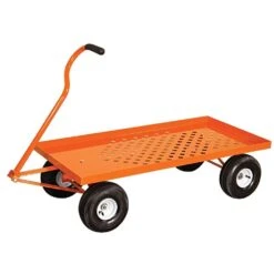 Leonard Pull Style 4 Wheel Nursery Carts With 2 Foot X 4 Foot Decks