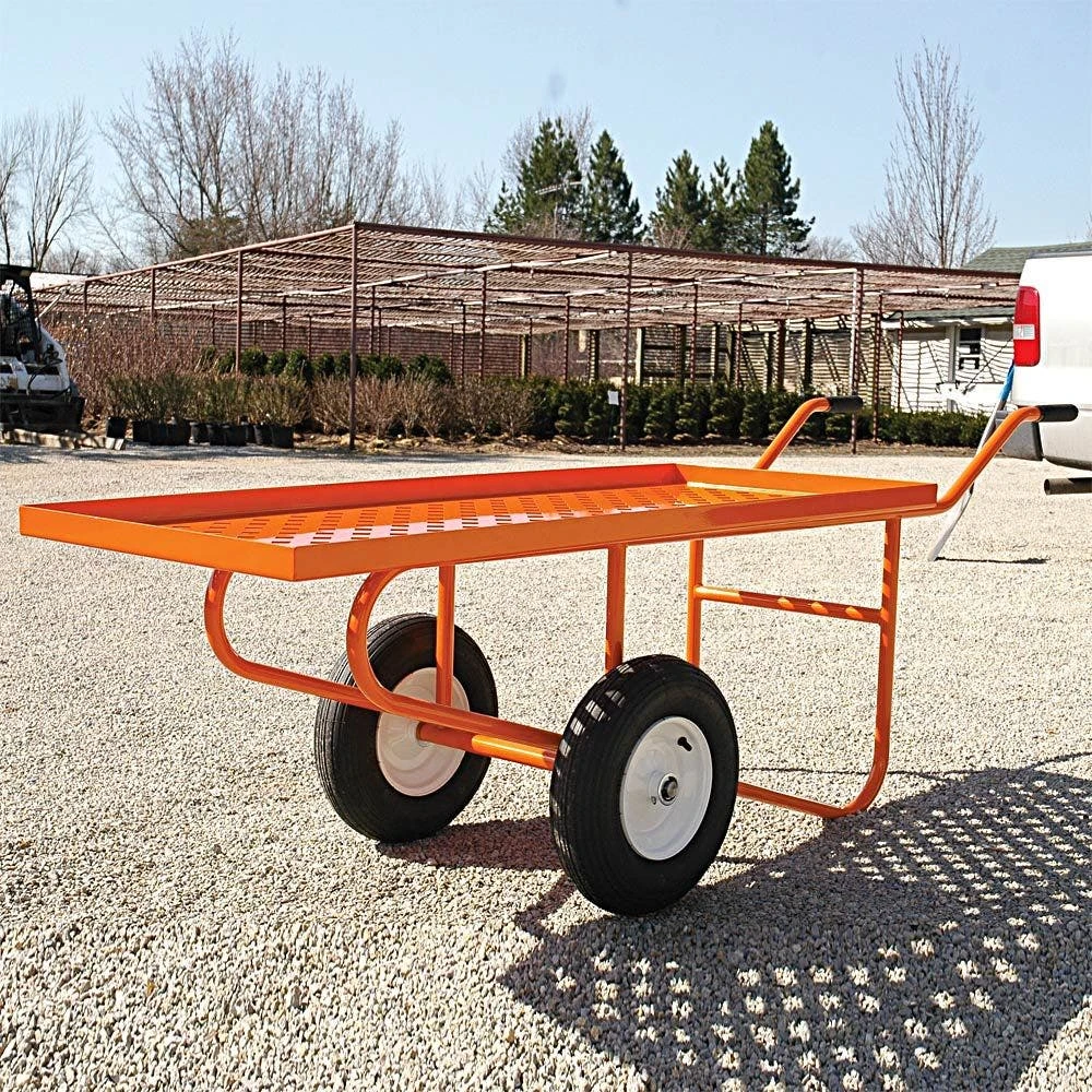 Leonard Flatbed 2-Wheel Nursery Cart, 2ft X 5ft Deck, 850 Lb Capacity 6 Leonard Flatbed 2-Wheel Nursery Cart, 2ft X 5ft Deck, 850 Lb Capacity - Image 4