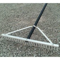 Grading Rake With 24in Head And 66in Coated Handle By Midwest Rake