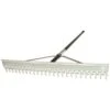 Aluminum Screening Rake With 24in Head And 66in Coated Handle By Midwest Rake -Amleos 24asr