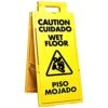 Bilingual 4-Way Wet Floor Sign 2 Bilingual 4-Way Wet Floor Sign -Amleos 2511bcwfs
