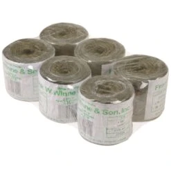 Natural Jute Twine, Green, 3-Ply, 0.5lb Spools (219ft), Pack Of 6 Spools