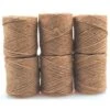 Natural Jute Twine, Brown, 3-Ply, 0.5lb Spools (219ft), Pack Of 6 Spools 2 Natural Jute Twine, Brown, 3-Ply, 0.5lb Spools (219ft), Pack Of 6 Spools -Amleos 283n