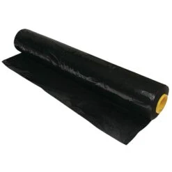 Poly Mulch Sheeting, Black, 1.5mil, 3ft X 1,000ft
