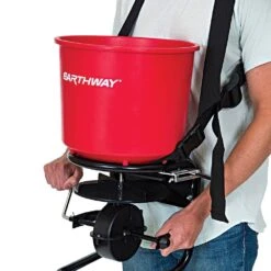 Earthway Hand Crank Spreader With 40lb Hopper -Amleos 3100e holding 1