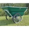 Muller's Original Smart Cart, Green 12 Cu. Ft. Tray With 20" Flat Free Spoke Wheels -Amleos 312gb ff