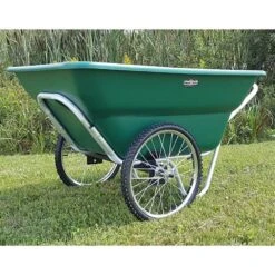 Muller's Original Smart Cart, Green 12 Cu. Ft. Tray With 20" Flat Free Spoke Wheels