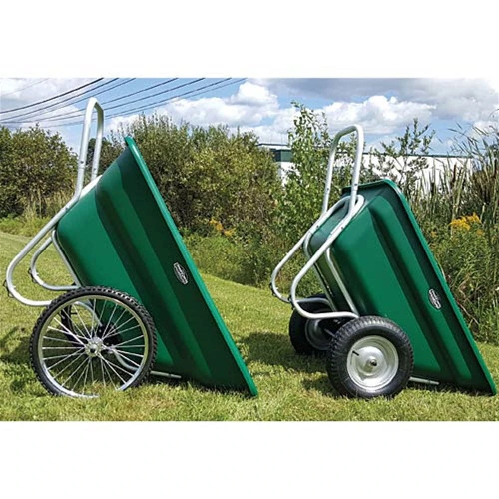 Muller's Original Smart Cart, Green 12 Cu. Ft. Tray With 20" Flat Free Spoke Wheels 4 Muller's Original Smart Cart, Green 12 Cu. Ft. Tray With 20" Flat Free Spoke Wheels - Image 2