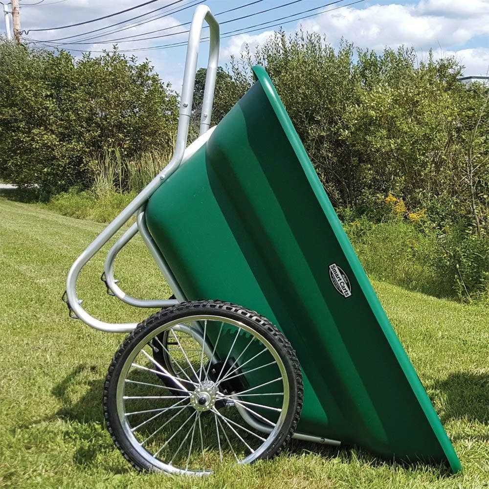Muller's Original Smart Cart, Green 12 Cu. Ft. Tray With 20" Spoke Wheels 4 Muller's Original Smart Cart, Green 12 Cu. Ft. Tray With 20" Spoke Wheels - Image 2