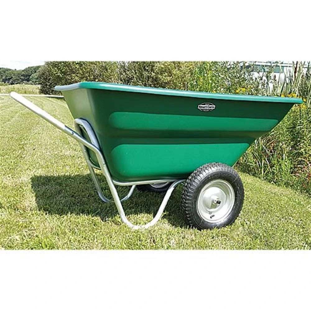 Muller's Original Smart Cart, Green 12 Cu. Ft. Tray With 16" Flat Free Wheels 4 Muller's Original Smart Cart, Green 12 Cu. Ft. Tray With 16" Flat Free Wheels - Image 2