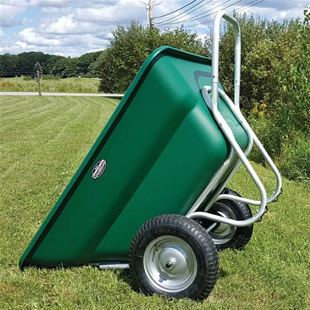 Muller's Original Smart Cart, Green 12 Cu. Ft. Tray With 16" Flat Free Wheels 5 Muller's Original Smart Cart, Green 12 Cu. Ft. Tray With 16" Flat Free Wheels - Image 3