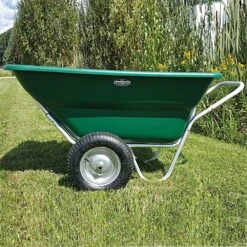 Muller's Original Smart Cart, Green 12 Cu. Ft. Tray With 16" Turf Wheels