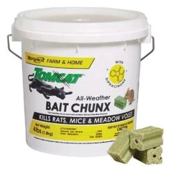 Tomcat All-Weather Bait Chunx, Diphacinone, 4lb Pail