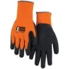 Orange Unlined, Warm Weather Hi-Viz Knit Gloves With Rubber Palm, Medium 2 Orange Unlined, Warm Weather Hi-Viz Knit Gloves With Rubber Palm, Medium -Amleos 3397ho 1