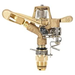 Impulse Sprinkler Head, Brass, 3/4in Pipe Head By Rain Bird -Amleos 35adj left
