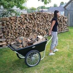 Original Smart Cart, Black, 7 Cu Ft Tray With 20in Flat-Free Spoked Wheels By Muller -Amleos 37bb ff 2 1