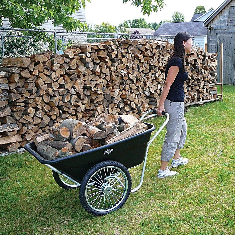 Original Smart Cart, Black, 7 Cu Ft Tray With 20in Pneumatic Spoked Wheels By Muller 5 Original Smart Cart, Black, 7 Cu Ft Tray With 20in Pneumatic Spoked Wheels By Muller - Image 3