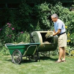 Original Smart Cart, Green, 7 Cu Ft Tray With 20in Flat-Free Spoked Wheels By Muller -Amleos 37gb ff 2