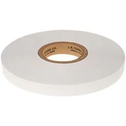 Plant Tie Ribbon, Heavy-Duty, White Embossed, 8mil X 1/2in X 140ft, Pack Of 24