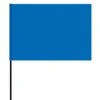 Vinyl Marking Flags, Blue, 4in X 5in Flag With 30in Wire Shaft, Bundle Of 100 Flags -Amleos 45f 3b