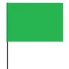 Vinyl Marking Flags, Green, 4in X 5in Flag With 30in Wire Shaft, Bundle Of 100 Flags 1 Vinyl Marking Flags, Green, 4in X 5in Flag With 30in Wire Shaft, Bundle Of 100 Flags -Amleos 45f 7g
