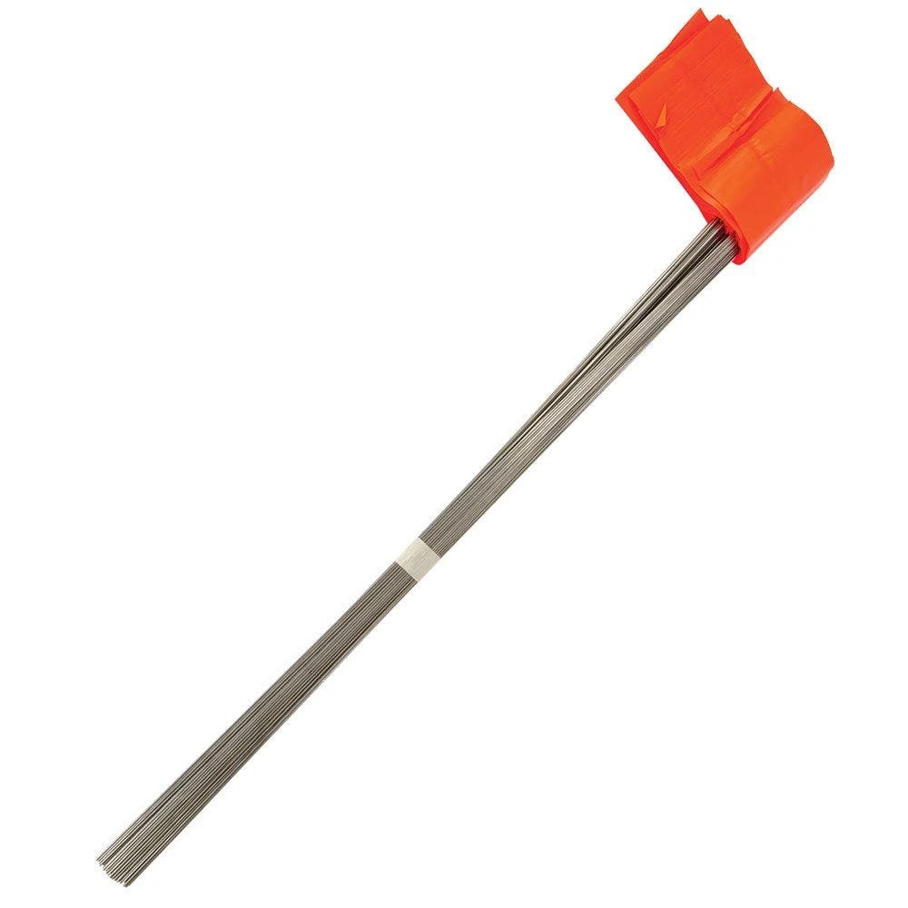 Vinyl Marking Flags, Orange 5in X 4in Flag With 31in Wire Shaft, Bundle Of 100 Flags 4 Vinyl Marking Flags, Orange 5in X 4in Flag With 31in Wire Shaft, Bundle Of 100 Flags - Image 2